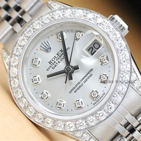 diamond rolex women's|women's Rolex watches with diamonds.